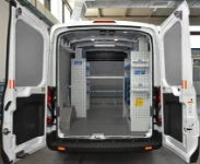 Rivestimento interno in legno e lamiera e portatutto per Jumpy