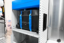 Dettaglio power station per allestimento Ford Transit