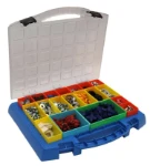 Galaxy case with plastic containers