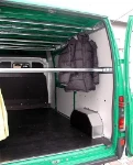 Garment hangers bars for vans