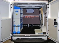 Rivestimento interno in legno e lamiera e portatutto per Jumpy