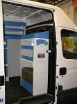 Cassettiera Syncro Ultra nel NV250 vista dal portellone laterale