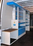 Torretta Syncro Ultra nel NV250 con cassettini a vista, cassetti e vano con anta