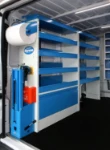 Left-hand side racking solution on the Ducato for boilers and stoves