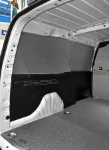 Left-side sheet-metal panelling, floor panel and bulkhead lining for the Doblò
