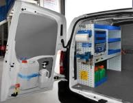 Left-side shelving with shelves, drawers and case for the Doblò