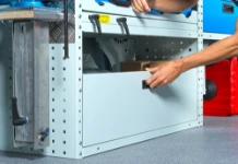 Lift-and-rotate doors for vans