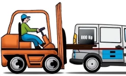 Loading with a forklift