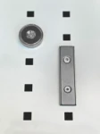 magnets fixed to the side of a Syncro System racking system
