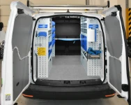 Modular Syncro Ultra racking fitted in a Ford Transit Connect