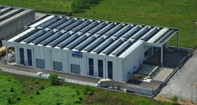 New plant for Francom Spa, via Portile. Outside