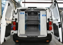 Rivestimento interno in legno e lamiera e portatutto per Jumpy