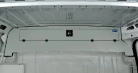 Overhead cab storage box: closed