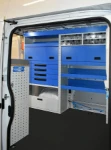 Berlingo Citroen con rivestimento interno in legno e lamiera