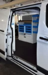 Racking for a wireless network technician in a Ford Custom