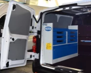 Racking on the left of a 2016 Jumpy