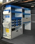 Racking on the left of the Nissan NV300