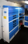 Racking on the left of the Volkswagen Crafter