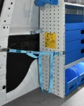 Racking system with quick release straps