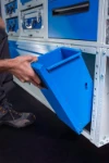 Removing the bin from its frame