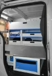 Scaffalatura appesa su paratia Opel Movano