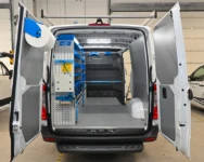 01_The Mercedes Sprinter L2 H1 with racking for an electrician