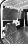 02_Floor liner, wall liners and wheel-arch covers in aluminium tread plate