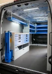 02_The work bench and fold-away vice bench in the Renault Master mobile workshop