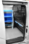 04_The Syncroblock bar with lashing straps on the NV200’s bulkhead