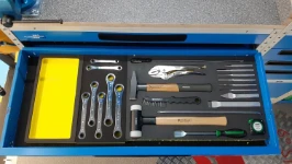 06_A close-up of a drawer containing tools in the Fiat Ducato fitted out by Syncro