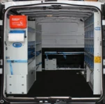 2014 Vivaro cargo area converted for electrical contractors
