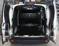 A 2013 Connect’s cargo compartment with interior liners