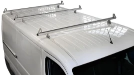 A boxer fitted with roof bars and load stops