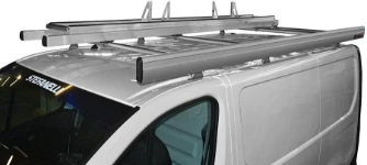 A ladder rack on an NV300