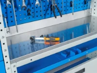 A plywood worktop covered in stainless steel