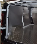 Aluminium tread plate liners in a 2016 Fiat Talento