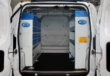 Commercial vehicle upfitted for lift technicians