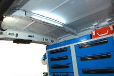 LED lights for lighting the Courier industrial cooling systems' repair and service van