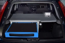 Racking for a police van