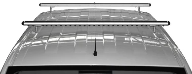 Roof bars on a Nissan NV200