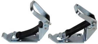 Steel and elastic snap fasteners for vans