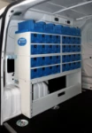 Storage and accessories for a lift service van