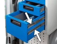 Syncro double runner drawers for vans