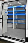 The NV400’s racking seen through the side door