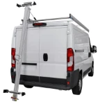 The Peugeot Boxer with a ladder rack