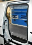 The racking system seen from the Citan’s side door