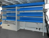 The Talento’s racking system seen from the side door