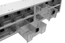 Transparent drawers for vans