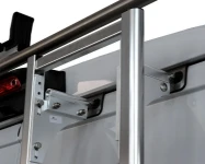Upper mounting brackets for the external van ladder