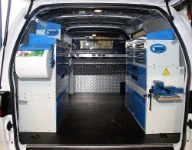 Van storage solution H1 with drawer cabinets